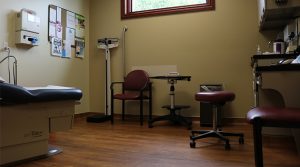 patient room at Burgess Family Clinic in Decatur