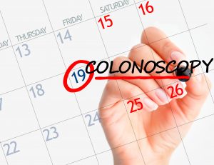 Colonoscopy appointment date on calendar