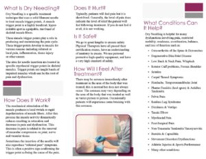 Dry needling brochure