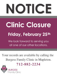 Clinic Closing 2