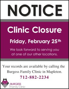 Clinic Closing Website