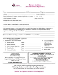 2023 Scholarship Application, 01.01.2023