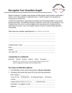 Guardian angel form