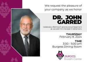 Dr. Garred Retirement