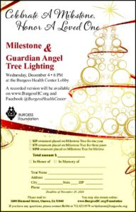 Milestone tree lighting 2024