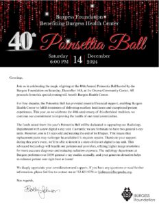 2024 Poinsettia Ball Letter Sponsorships